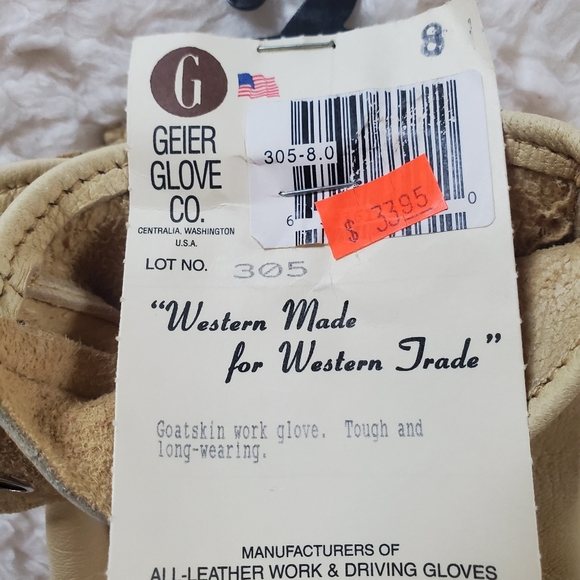 LEATHER WORK GLOVES - Picture 4 of 4